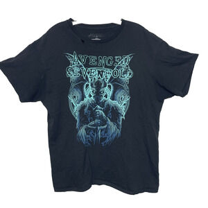 Avenged Sevenfold Hail To The King Tour Mens L T-shirt Distressed